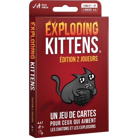 Jeux de société - Exploding Kittens : Édition 2 joueurs