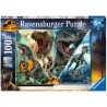 Puzzle Ravensburger Pièces XXL - Jurassic World 3 : Les Éspèces de Dinosaures - 100 Pièces