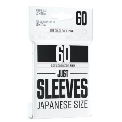 Protège-cartes Gamegenic - 60 Just Sleeves Japanese Size - Noir