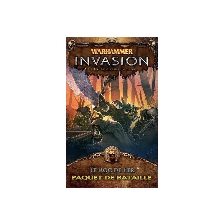 Jeux de société - Occasion - Warhammer Invasion : Extension Le Roc de Fer