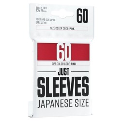 Protège-cartes Gamegenic - 60 Just Sleeves Japanese Size - Rouge