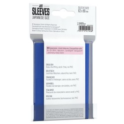 Protège-cartes Gamegenic - 60 Just Sleeves Japanese Size - Bleu
