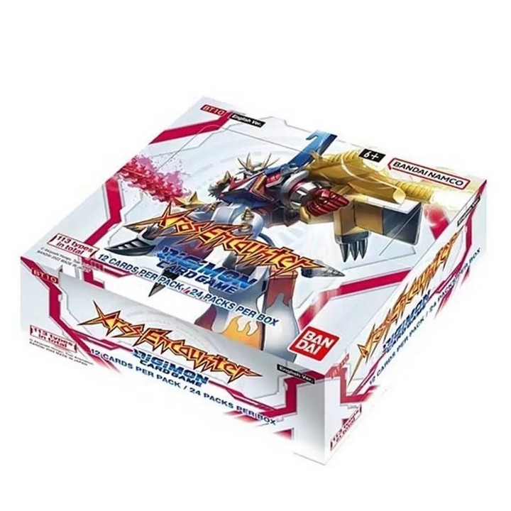 Booster Digimon Card Game Xros Encounter Boite complète BT10 Anglais