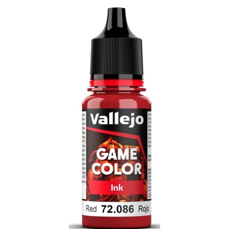 Peinture Vallejo Game Color Ink : Encre Rouge – Red