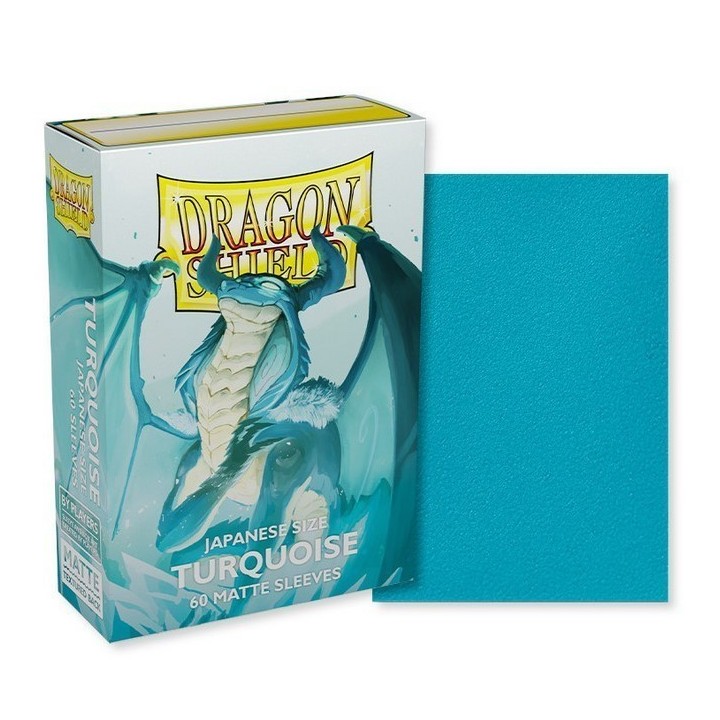 Protège-cartes Dragon Shield - 60 Japanese Sleeves Dual Matte - Turquoise - Yadolom