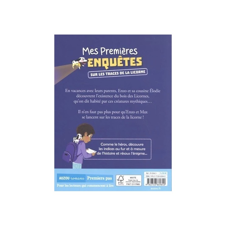 Livre - Mes Premières Enquêtes Tome 9 : Sur les Traces de la Licorne