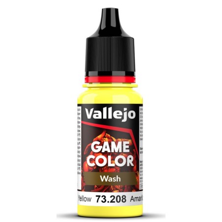 Peinture Vallejo Game Wash : Jaune - Yellow