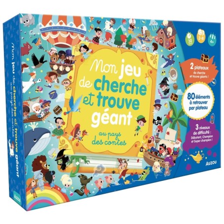 Jeux de société - Mon Jeu de Cherche et Trouve Géant : Au Pays des Contes