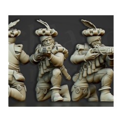 Figurine à peindre : Régiment de 10 Arquebusiers du Sunland