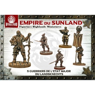 Figurine à peindre : État Major des Guerriers Landsknechts (5 figurines)