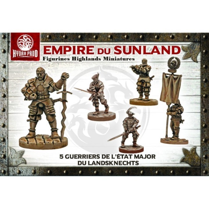 Figurine à peindre : État Major des Guerriers Landsknechts (5 figurines)