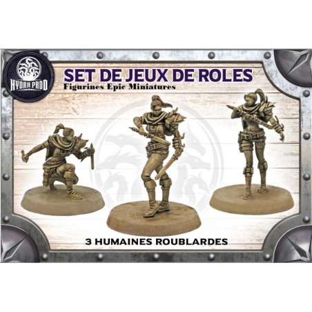 Figurine à peindre : 3 Humaines Roublardes