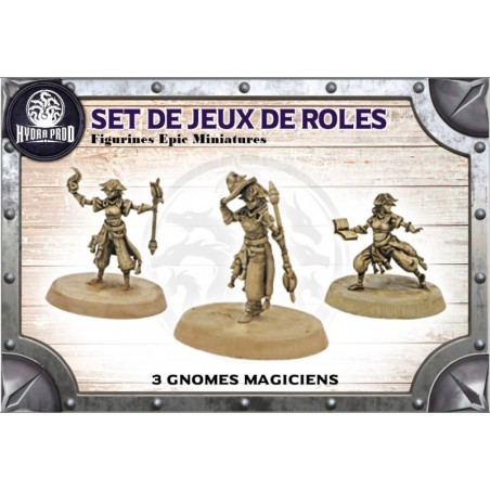 Figurine à peindre : 3 Gnomes Magiciens