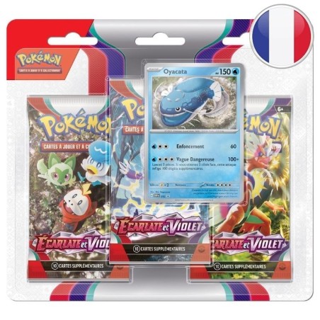 Booster Tri-Pack Pokémon Écarlate et Violet EV01 : Oyacata