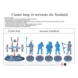 Figurine à peindre : 1 Canon Long du Sunland et ses Servants