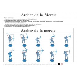 Figurine à peindre : Régiment de 10 Archers de la Mercie