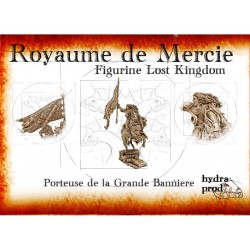 Figurine à peindre : Porteuse de la Grande Bannière à cheval