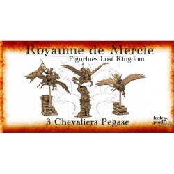 Figurine à peindre : Régiment de Chevalier Pégase de la Mercie (3 figurines)