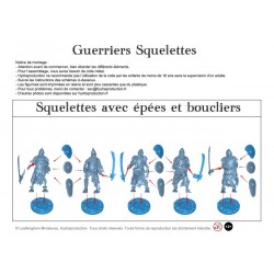 Figurine à peindre : 20 Guerriers Squelettes