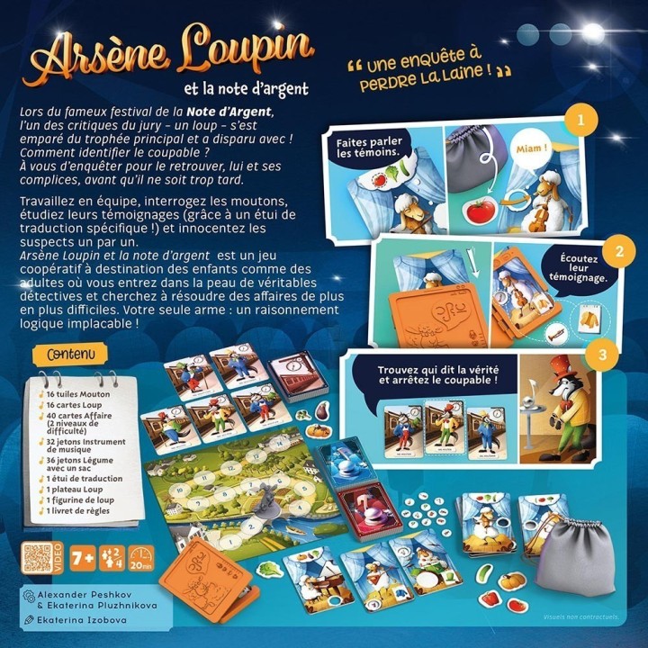 Jeux de société - Arsène Loupin et la Note d’Argent