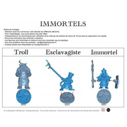Figurine à peindre : 10 Immortels avec Lances et Boucliers