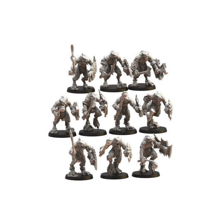 Figurine à peindre : 10 Guerriers Ezocamatl