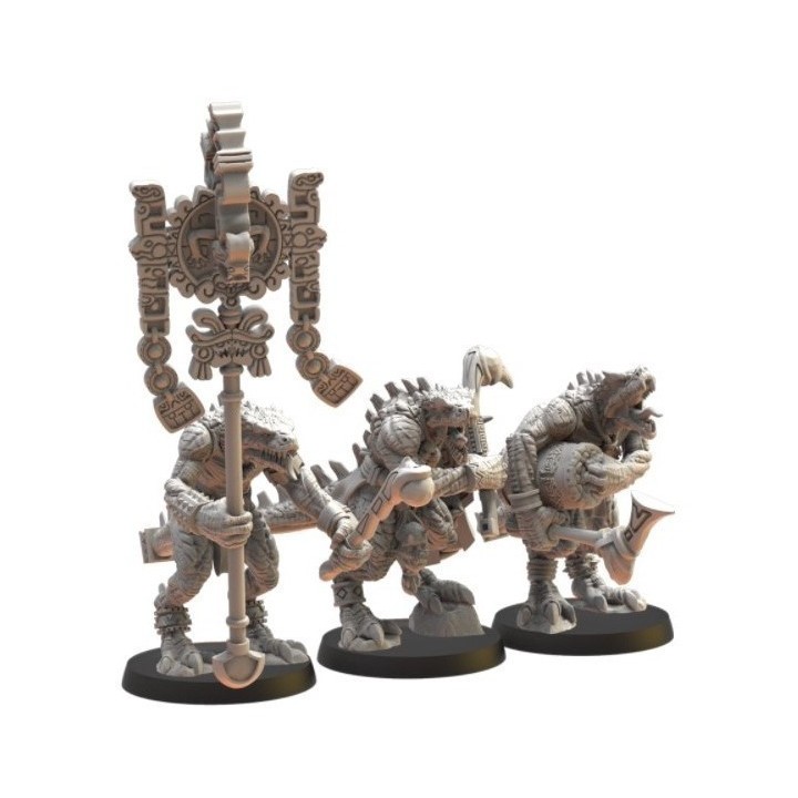 Figurine à peindre : 5 embres de l'État Major Ezocamatls