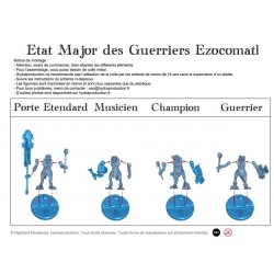 Figurine à peindre : 5 embres de l'État Major Ezocamatls