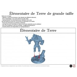 Figurine à peindre : 1 Élémentaire de Terre de Grande Taille