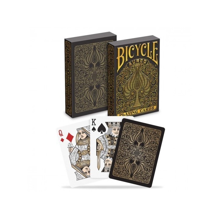 Bicycle - 54 cartes Premium Aureo Black