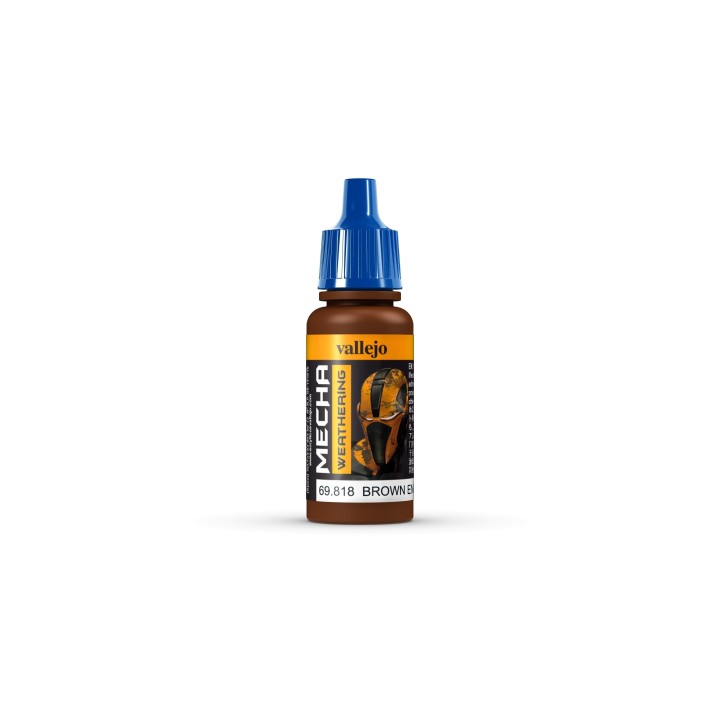 Peinture Vallejo Mecha Color : Suie Brune De Moteur Mat- Brown Eng Soot Matt