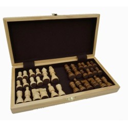 Jeu d'échecs pliant 28 cm Coffret Pliant