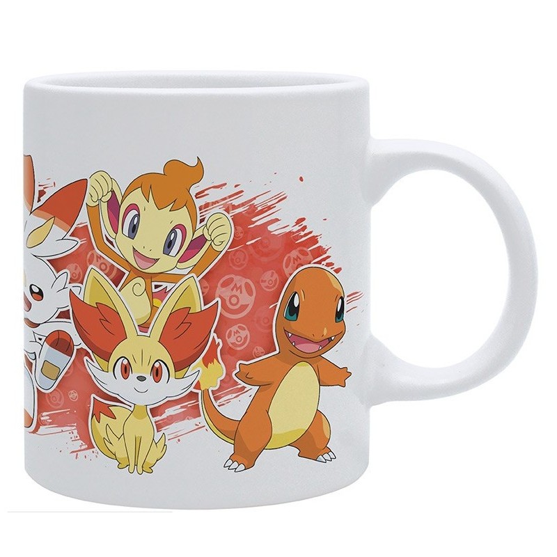 Mug Pokémon - Starters Feu Blanc