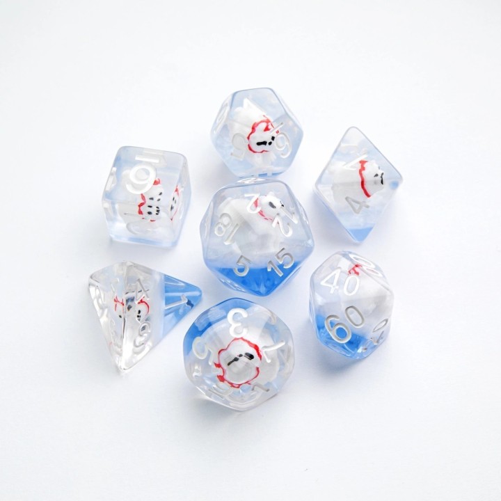 Embraced Series - GREEN SKULL - Set de 7 dés JDRGamegenic