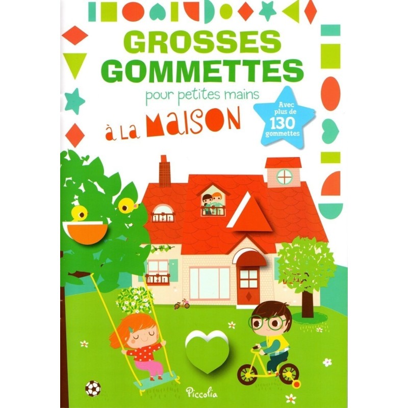 Livre Jeux - Grosses Gommettes pour Petites Mains : A La Maison