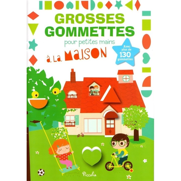 Livre Jeux - Grosses Gommettes pour Petites Mains : A La Maison