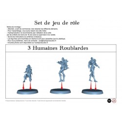 Figurine à peindre : 3 Humaines Roublardes