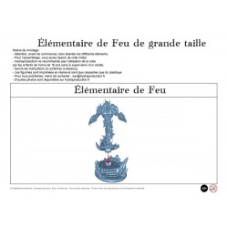 Figurine à peindre : 1 Élémentaire de Feu de Grande Taille