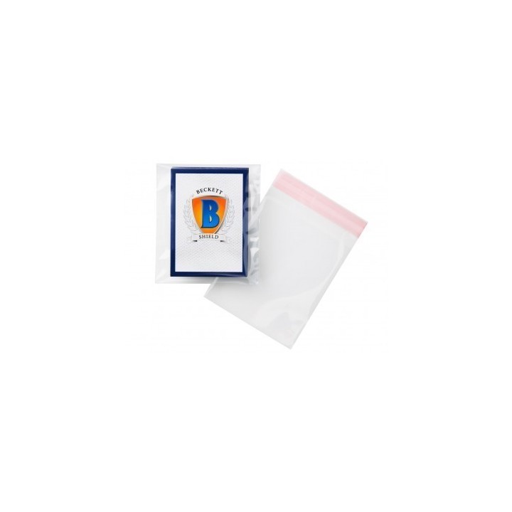 Protège-cartes Beckett Shield - 100 Standard Size Card Team Bags Clear