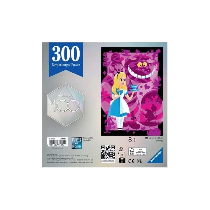 Puzzle Ravensburger Disney 100 : Alice au Pays des Merveilles - 300 Pièces