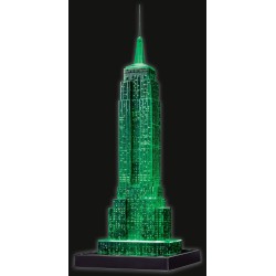 Puzzle Ravensburger 3D - Empire State Building de Nuit - 226 Pièces