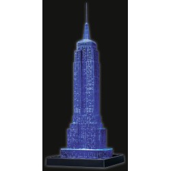 Puzzle Ravensburger 3D - Empire State Building de Nuit - 226 Pièces