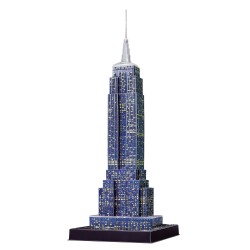 Puzzle Ravensburger 3D - Empire State Building de Nuit - 226 Pièces