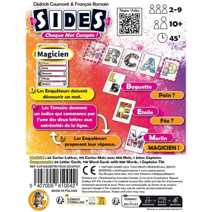 Jeux de société - Sides