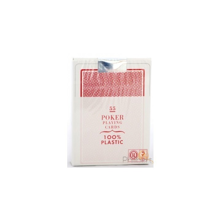 Cartes Poker - Fournier - 100% Plastique - Rouge