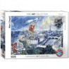 Puzzle Eurographics Fine Art Collection : Marc Chagall : Vue de Paris - 1000 Pièces
