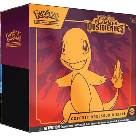 Pokémon : Coffret Dresseur d'Élite Écarlate et Violet EV03 : Flammes Obsidiennes