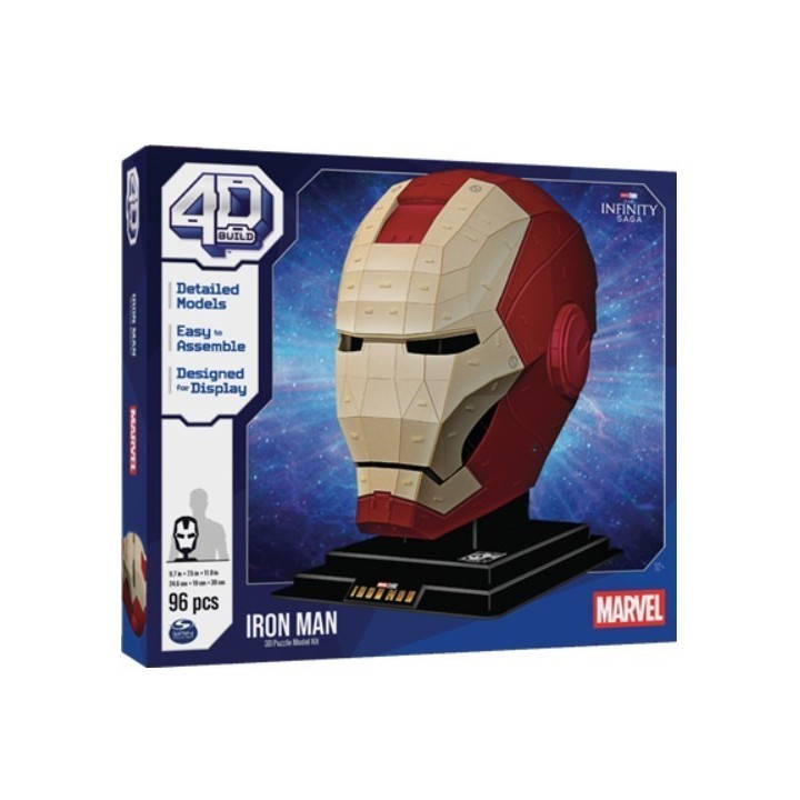 Puzzle 4D Build : Casque Iron Man - 96 Pièces