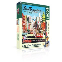 Puzzle New York Puzzle Company - American Airlines : San Fransisco - 1000 Pièces