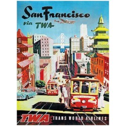 Puzzle New York Puzzle Company - American Airlines : San Fransisco - 1000 Pièces